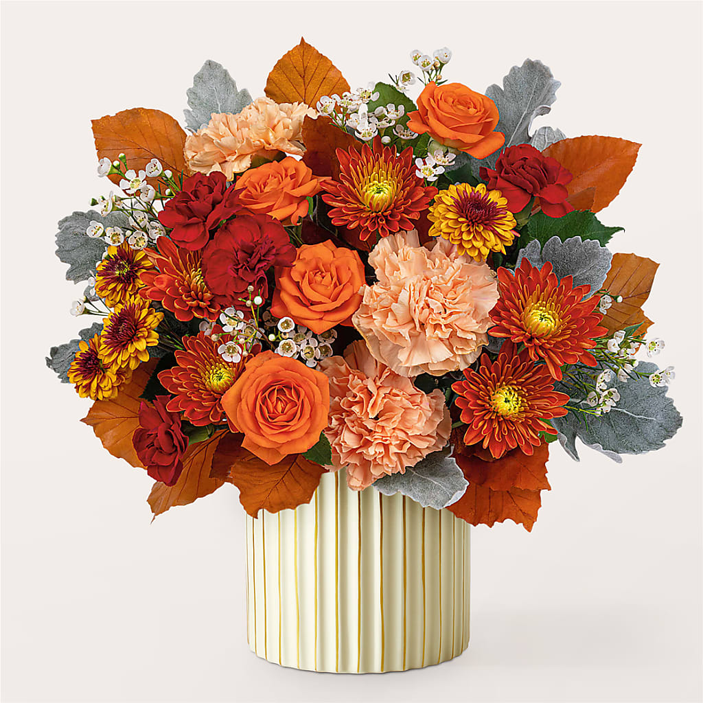 Merlot Bouquet with Ivory Vase –  Morgan Hill Florist, San Jose CA