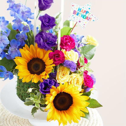 Star of the Day Floral Cake –  Morgan Hill Florist, San Jose CA