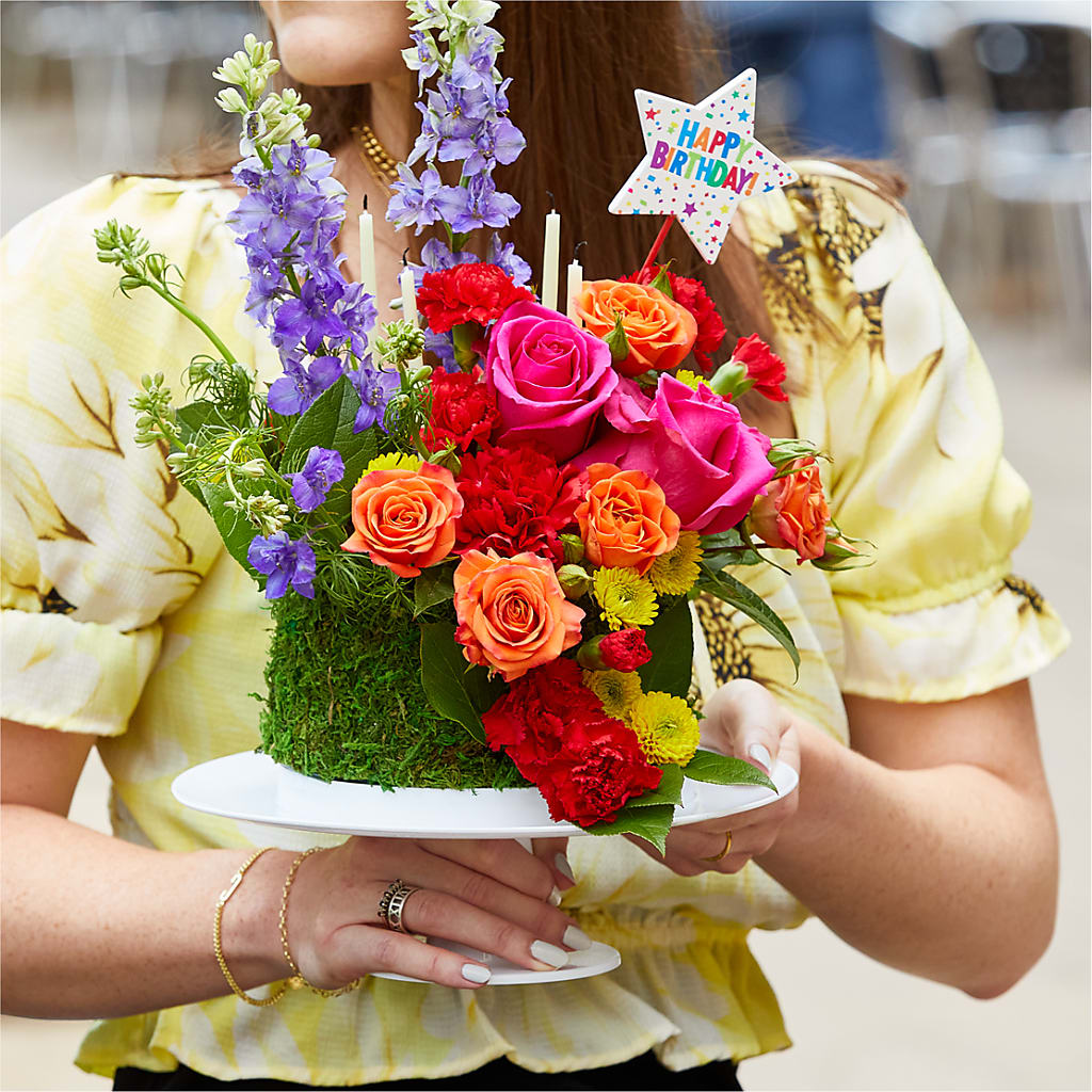 Best Year Yet Floral Cake –  Morgan Hill Florist, San Jose CA