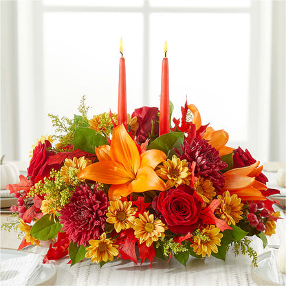 Autumn's Embrace Centerpiece –  Morgan Hill Florist, San Jose CA