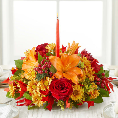 Autumn's Embrace Centerpiece –  Morgan Hill Florist, San Jose CA