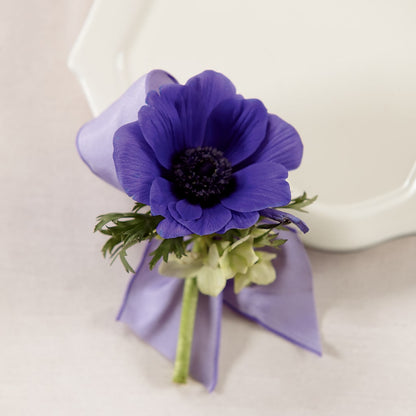Purple Passion Boutonniere –  Morgan Hill Florist, San Jose CA
