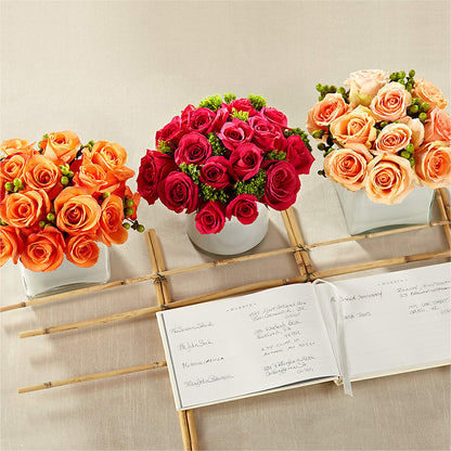 Dawn Rose Centerpiece –  Morgan Hill Florist, San Jose CA