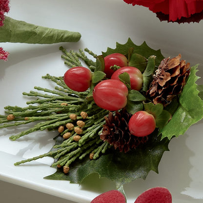 Red Berry Boutonniere –  Morgan Hill Florist, San Jose CA
